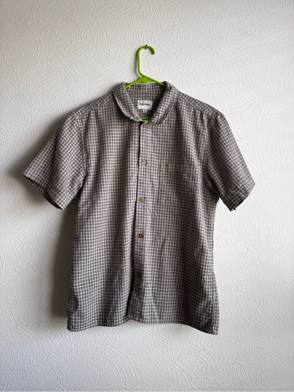 Rhythm cotton check button down